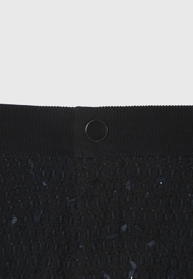 TAPE YARN TWEED PANTS / テープヤーンツィードパンツ 詳細画像 Black 10