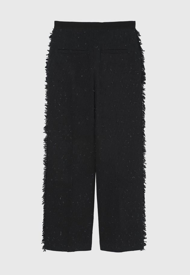 TAPE YARN TWEED PANTS / テープヤーンツィードパンツ 詳細画像 Black 6