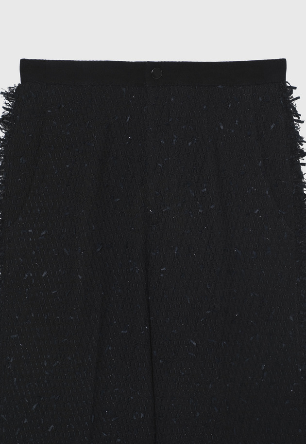 TAPE YARN TWEED PANTS / テープヤーンツィードパンツ 詳細画像 Black 7