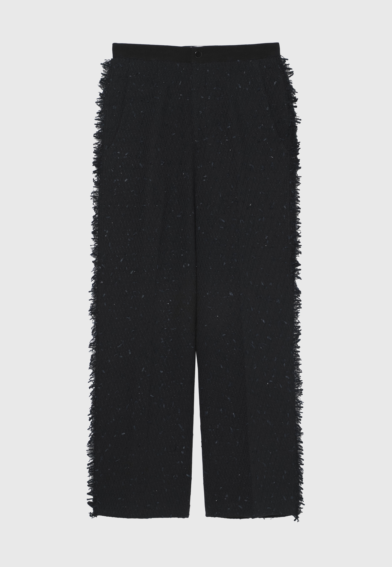 TAPE YARN TWEED PANTS / テープヤーンツィードパンツ 詳細画像 Black 5