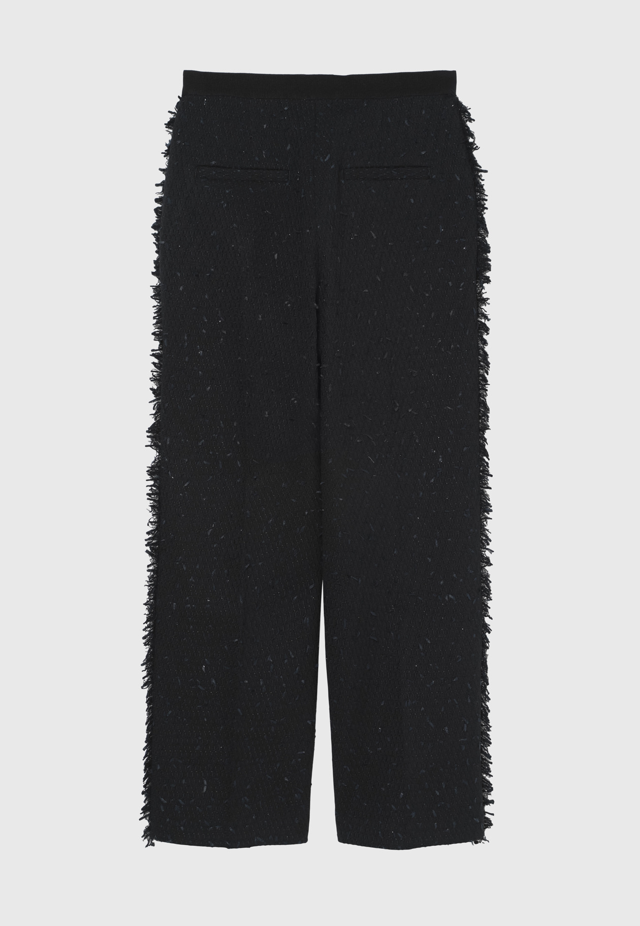 TAPE YARN TWEED PANTS / テープヤーンツィードパンツ 詳細画像 Black 6