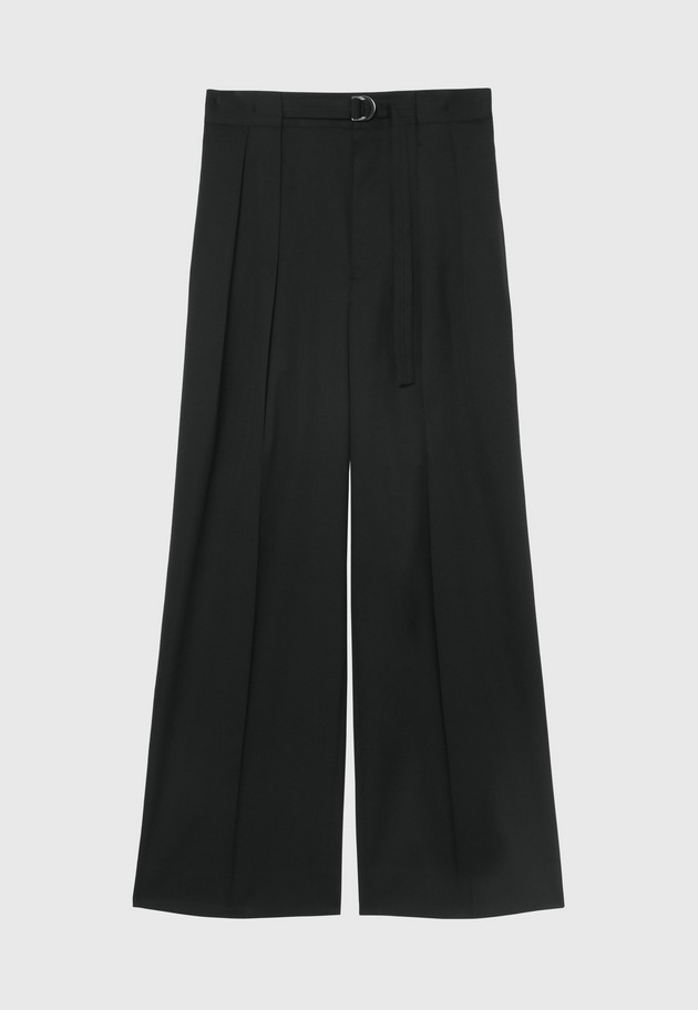 WOOL GABARDINE PANTS / ウールギャバジンパンツ 詳細画像 Black 1