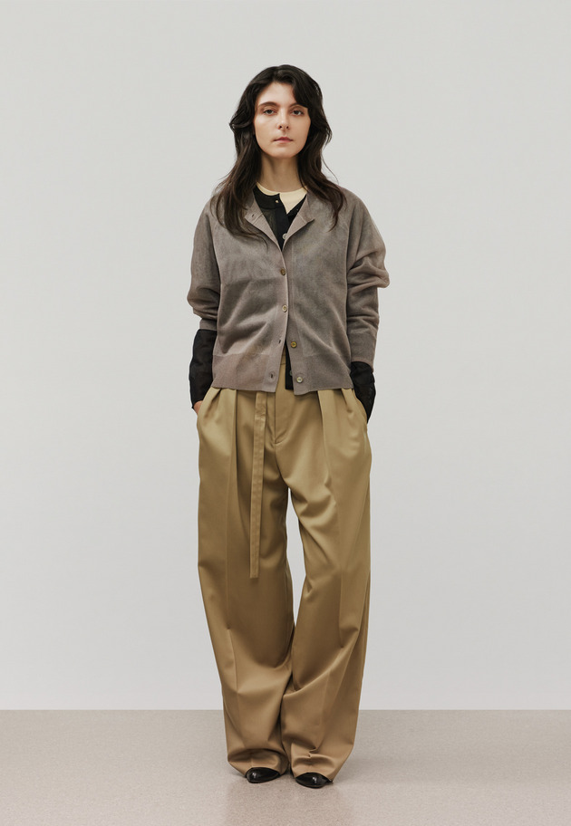 WOOL GABARDINE PANTS / ウールギャバジンパンツ 詳細画像 Camel 5