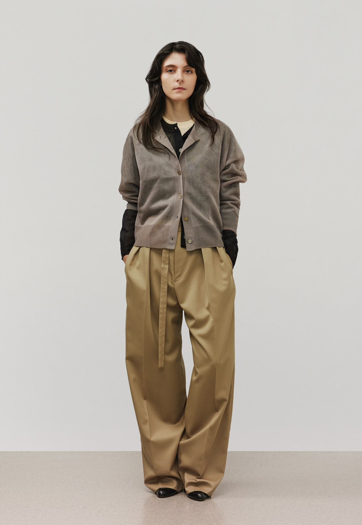 WOOL GABARDINE PANTS / ウールギャバジンパンツ 詳細画像 Camel 5
