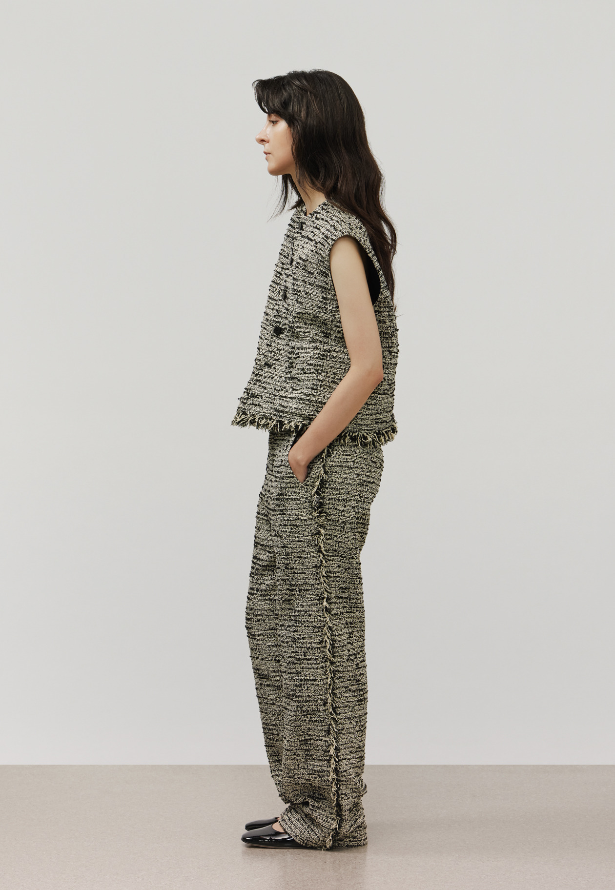 FANCY TWEED PANTS / ファンシーツィードパンツ 詳細画像 Black 11