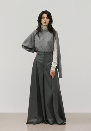 TROPICAL WOOL SUPER WIDE PANTS / トロピカルウールスーパーワイドパンツ