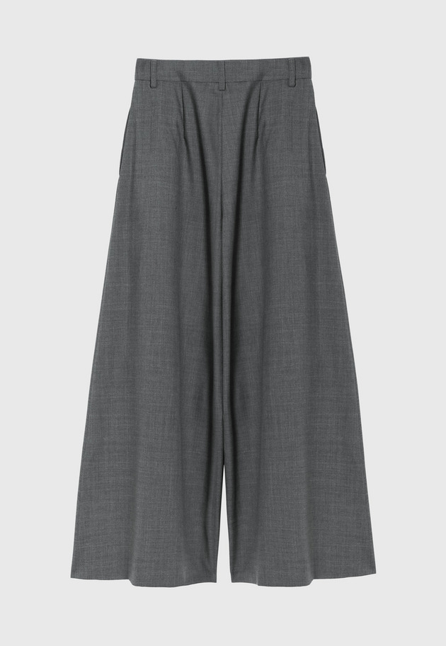 TROPICAL WOOL SUPER WIDE PANTS / トロピカルウールスーパーワイドパンツ 詳細画像 Gray 6