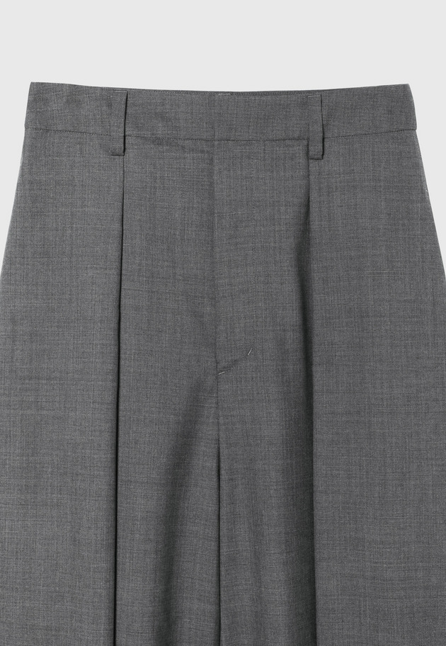 TROPICAL WOOL SUPER WIDE PANTS / トロピカルウールスーパーワイドパンツ 詳細画像 Gray 7