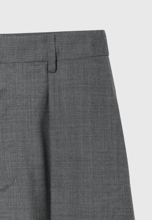 TROPICAL WOOL SUPER WIDE PANTS / トロピカルウールスーパーワイドパンツ 詳細画像 Gray 8