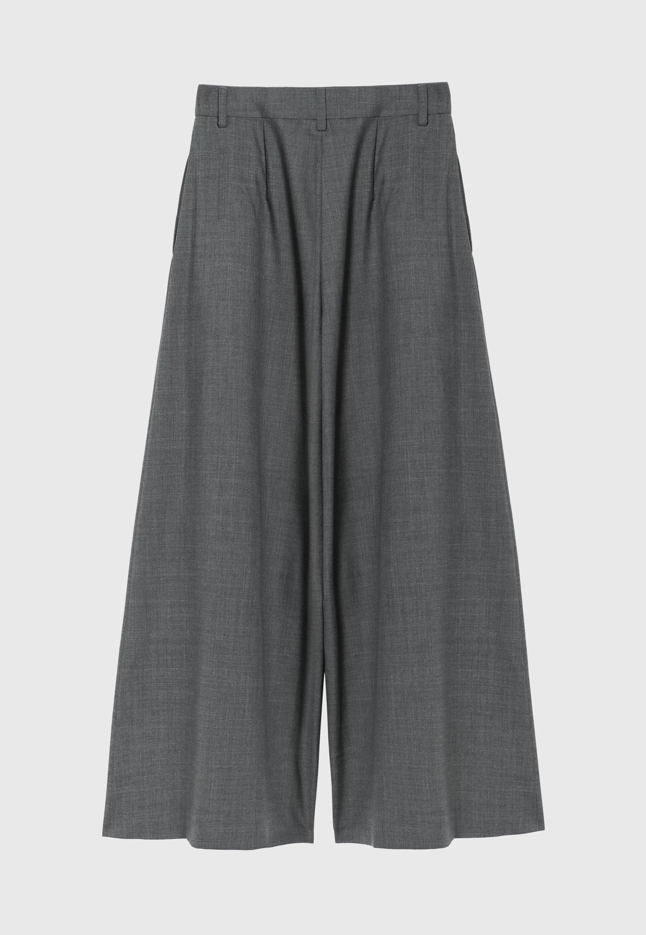 TROPICAL WOOL SUPER WIDE PANTS / トロピカルウールスーパーワイドパンツ 詳細画像 Gray 6
