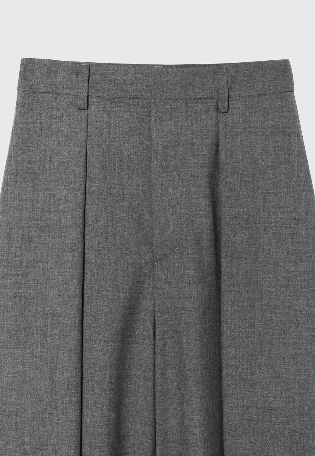 TROPICAL WOOL SUPER WIDE PANTS / トロピカルウールスーパーワイドパンツ 詳細画像 Gray 7