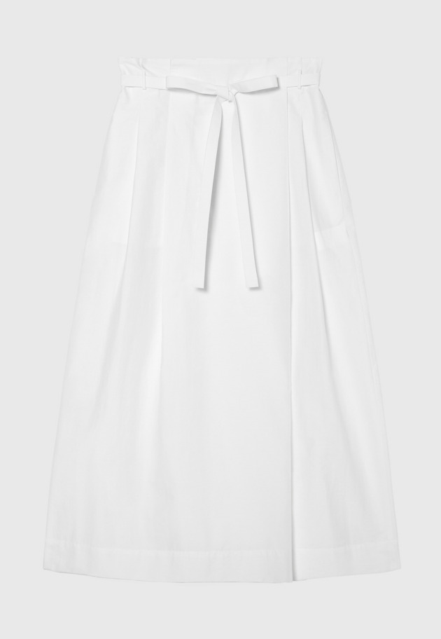COTTON NYLON WRAP SKIRT / コットンナイロンラップスカート 詳細画像 White 1