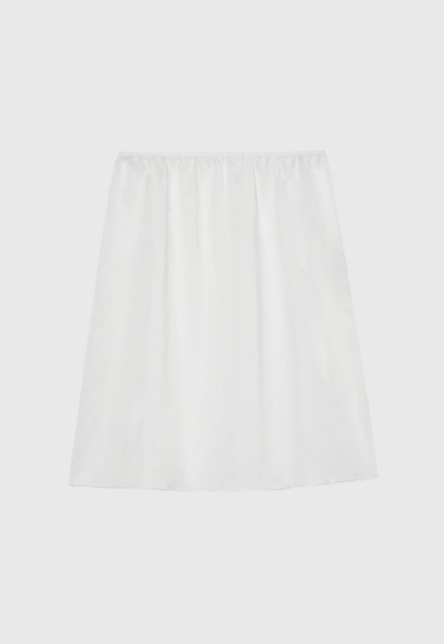 COTTON NYLON WRAP SKIRT / コットンナイロンラップスカート 詳細画像 White 3