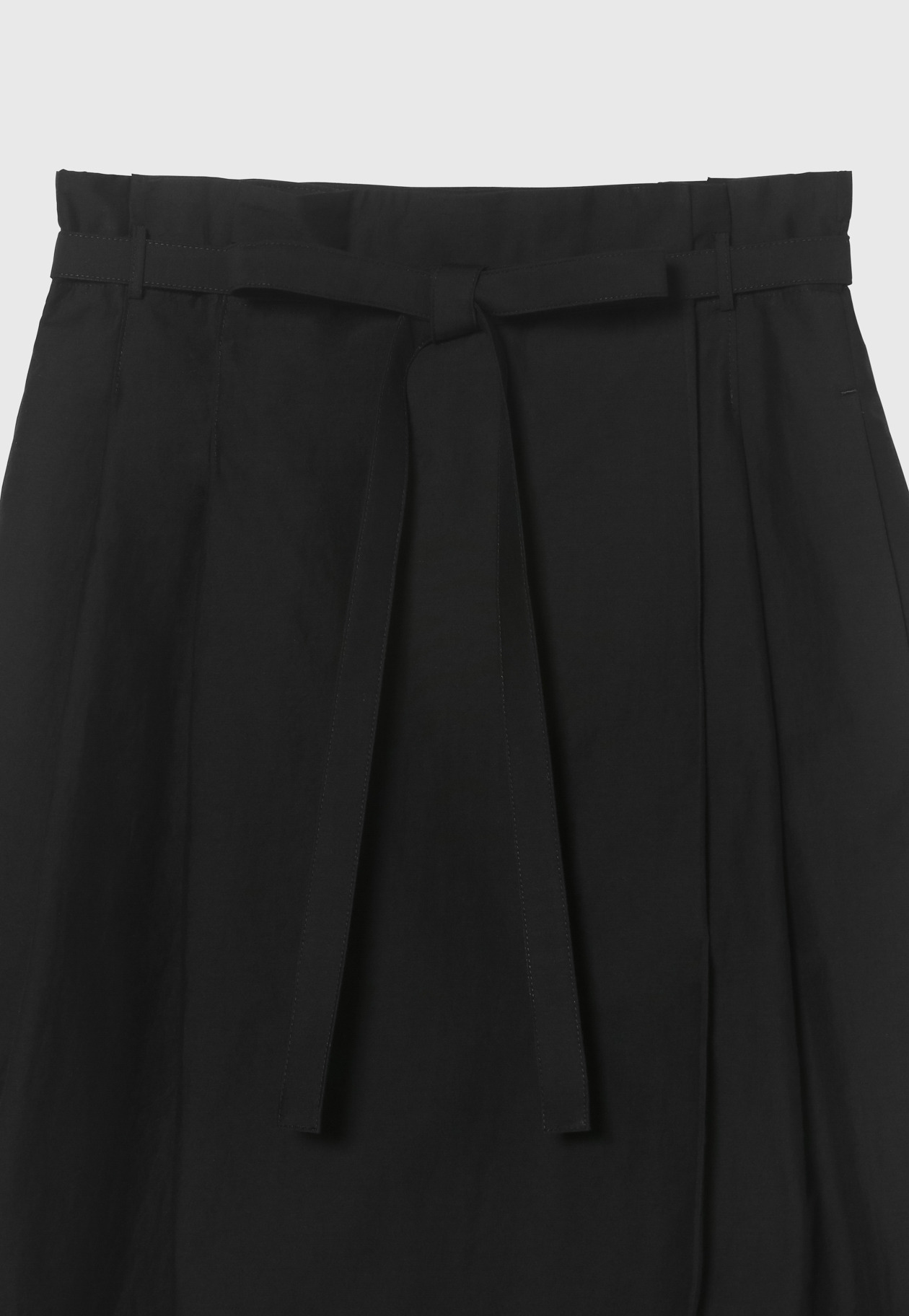COTTON NYLON WRAP SKIRT / コットンナイロンラップスカート 詳細画像 Black 3