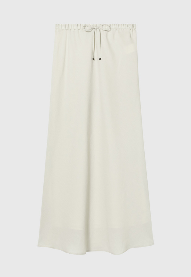 TWILL WASHER BIAS GATHER SKIRT / ツイルワッシャーバイアスギャザースカート 詳細画像 Beige 1