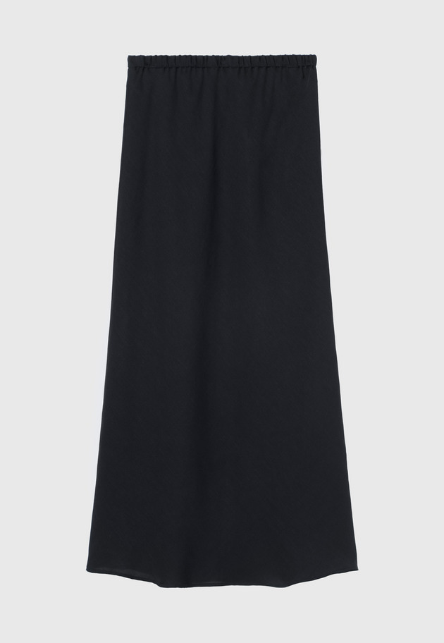 TWILL WASHER BIAS GATHER SKIRT / ツイルワッシャーバイアスギャザースカート 詳細画像 Navy 2
