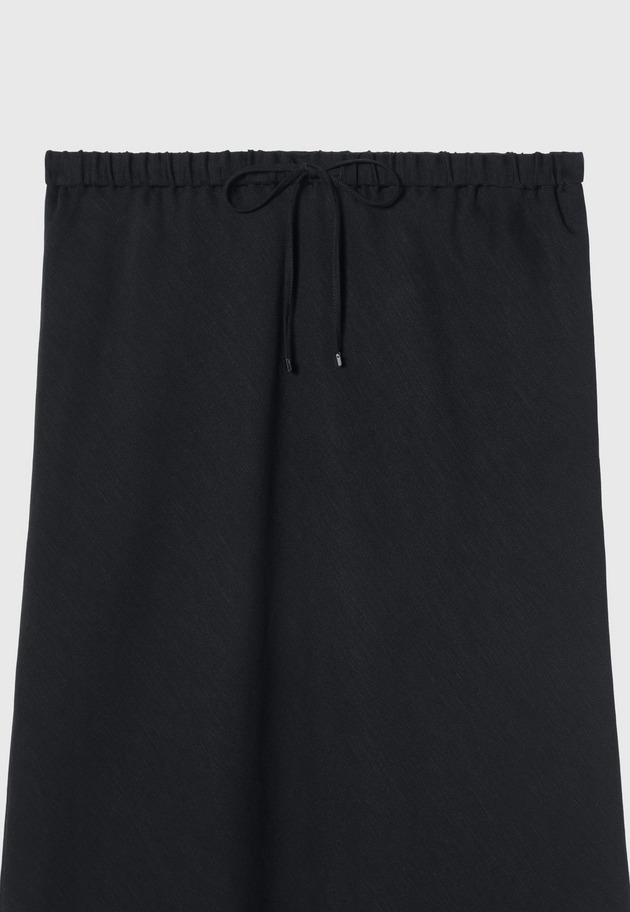 TWILL WASHER BIAS GATHER SKIRT / ツイルワッシャーバイアスギャザースカート 詳細画像 Navy 3