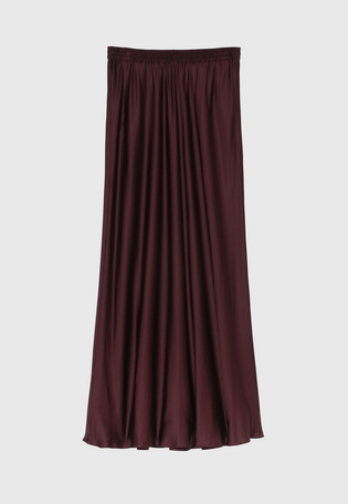 VISCOSE SATIN SKIRT / ヴィスコースサテンスカート