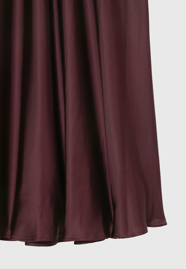 VISCOSE SATIN SKIRT / ヴィスコースサテンスカート 詳細画像 Brd 5