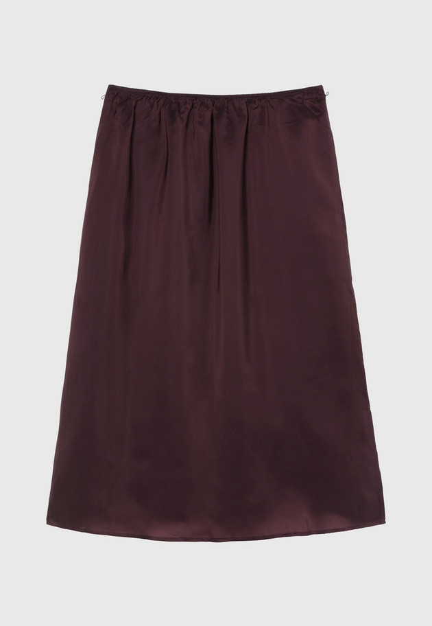 SILK POLYESTER TIERED PLEATS SKIRT / シルクポリエステルティアードプリーツスカート 詳細画像 Brd 3