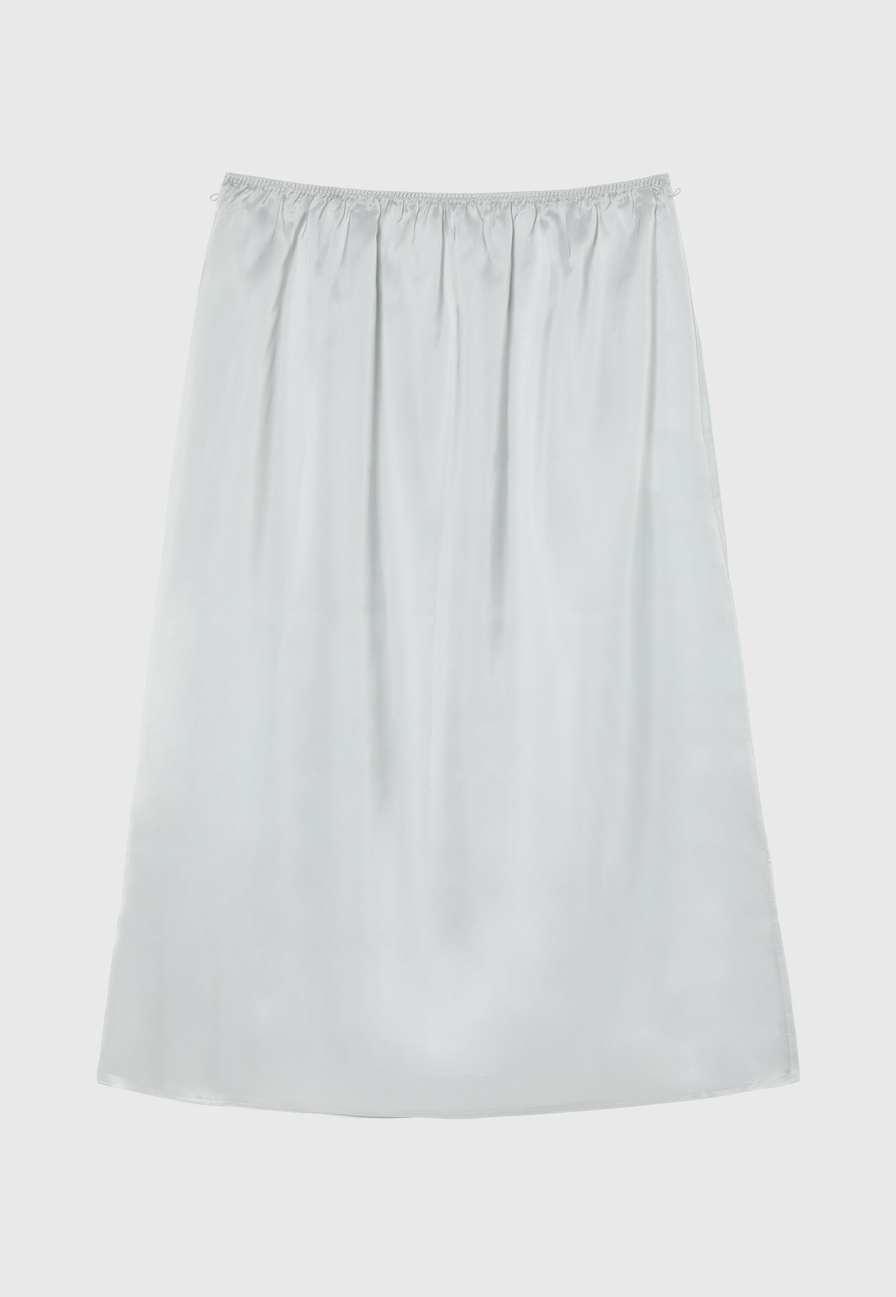 SILK POLYESTER TIERED PLEATS SKIRT / シルクポリエステルティアードプリーツスカート 詳細画像 L.GY 7
