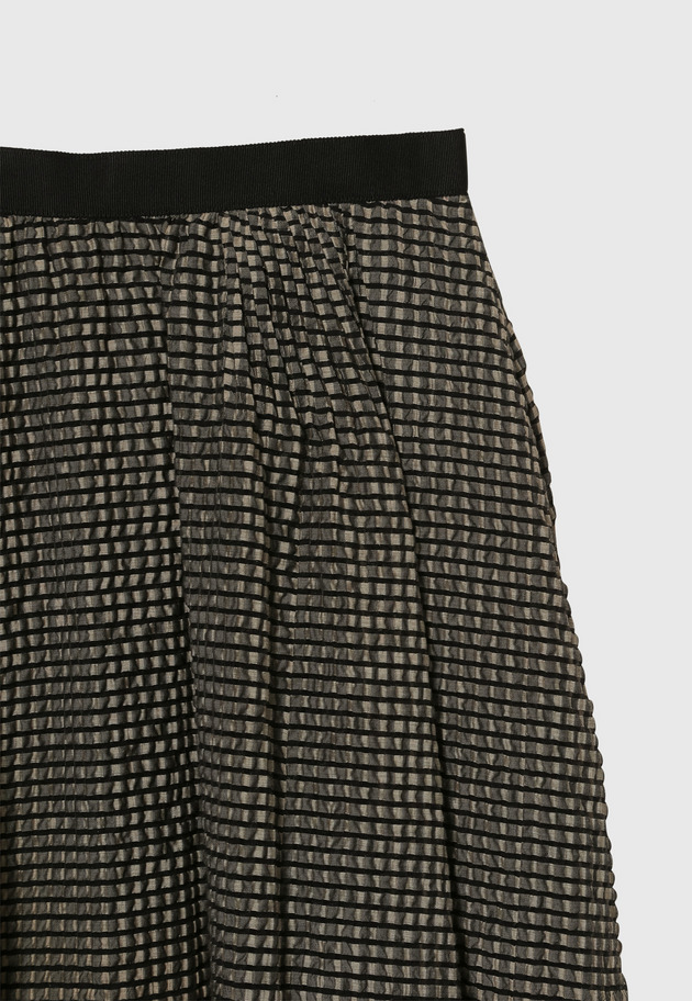SHEERSUCKER CHECK SKIRT / シアーサッカーチェックスカート 詳細画像 Beige 4