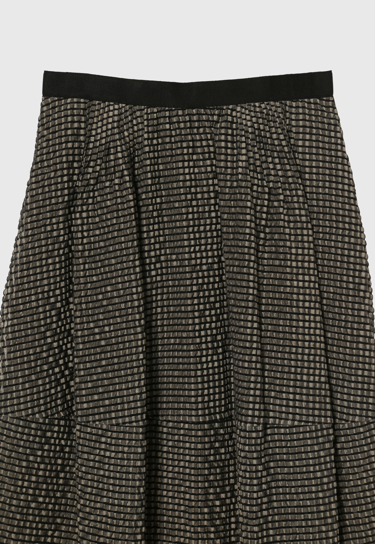 SHEERSUCKER CHECK SKIRT / シアーサッカーチェックスカート 詳細画像 Beige 3