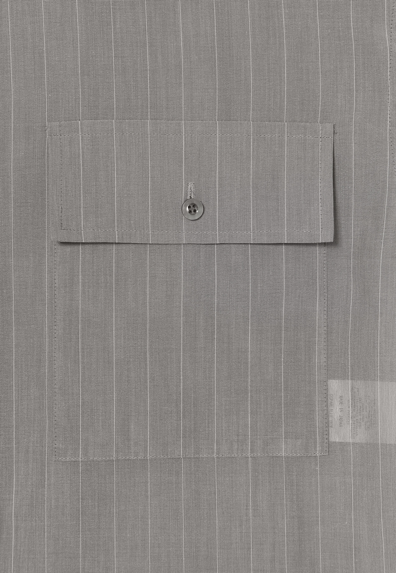 SHEER STRIPE CPO SHIRT / シアーストライプCPOシャツ 詳細画像 Gray 6