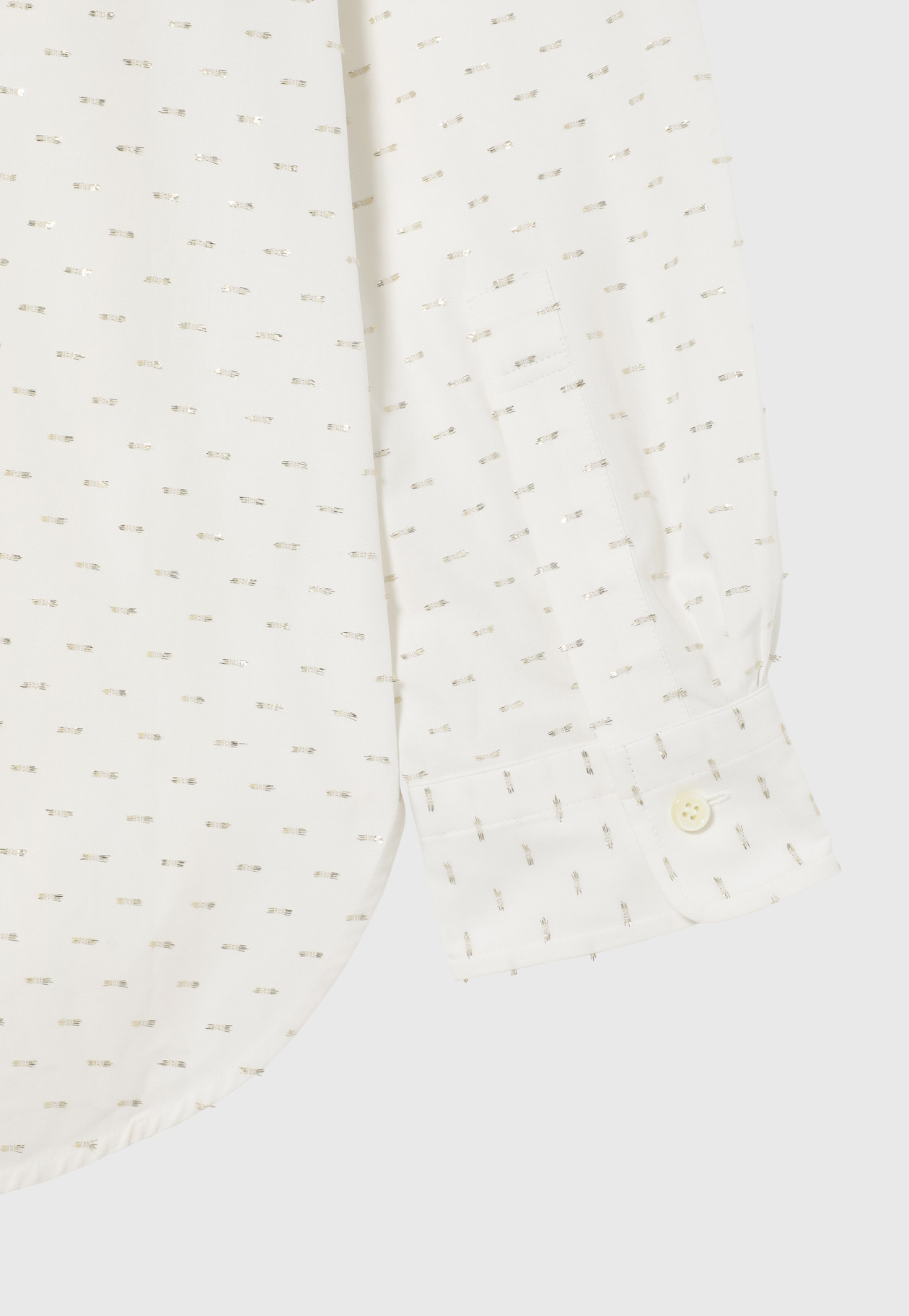 COTTON LAME JACQUARD BOW SHIRT / コットンラメジャガードボウシャツ 詳細画像 White 6