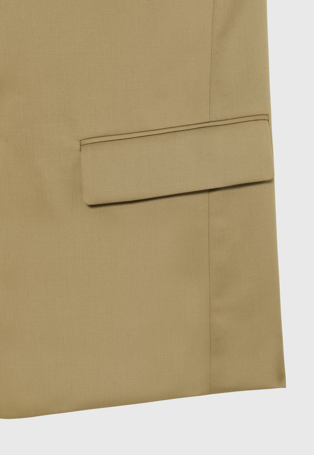 WOOL GABARDINE GILET / ウールギャバジンジレ 詳細画像 Camel 12