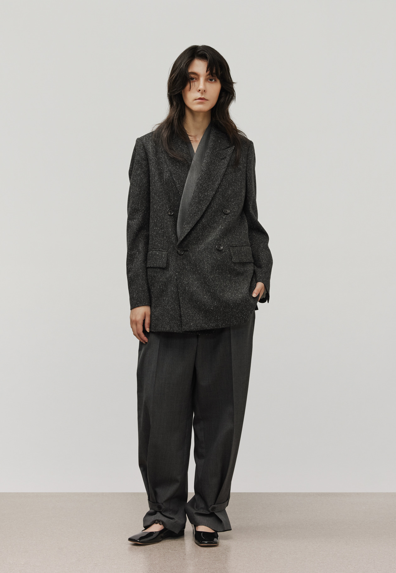 WOOL GABARDINE GILET / ウールギャバジンジレ 詳細画像 Chcl 1