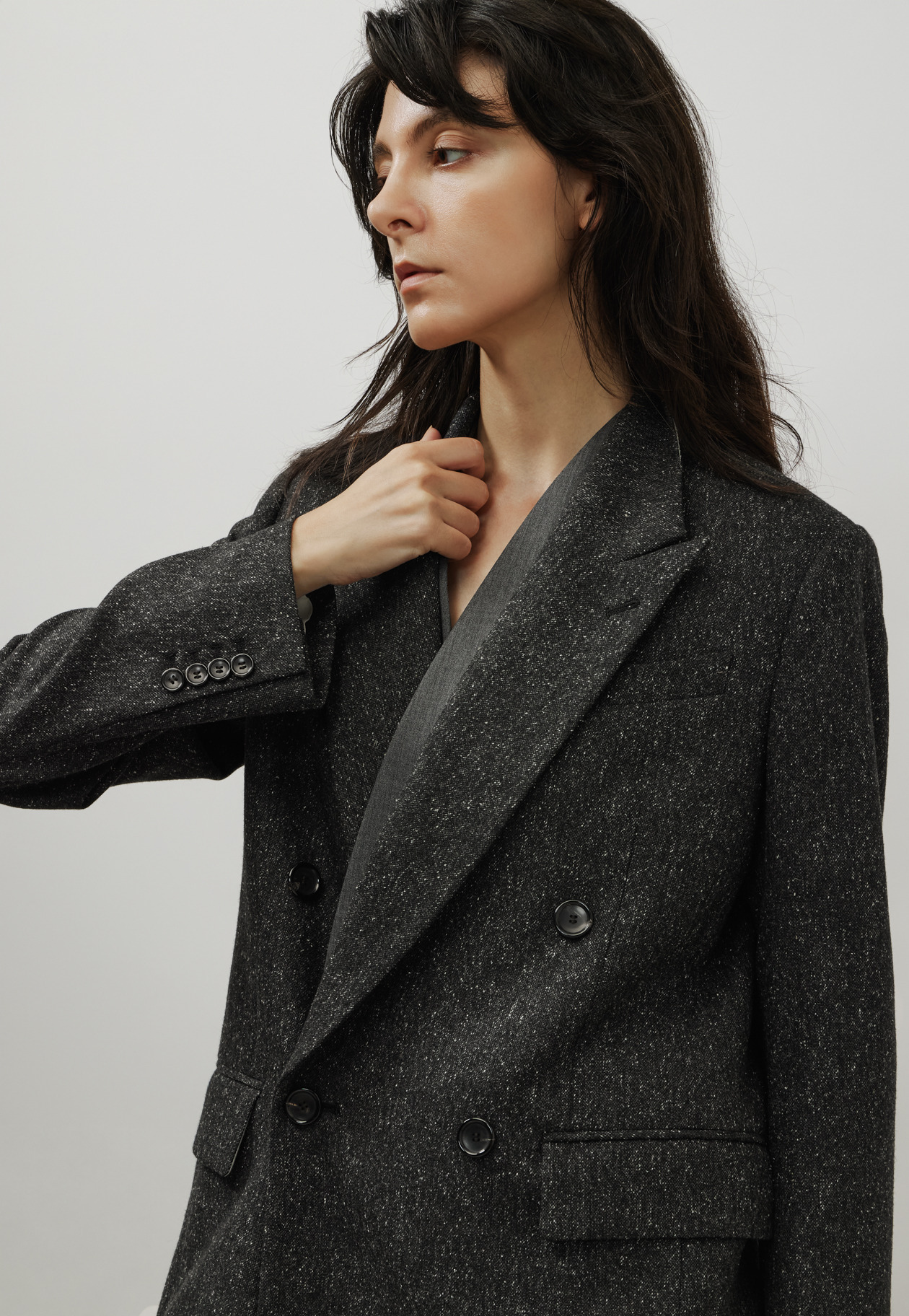 WOOL GABARDINE GILET / ウールギャバジンジレ 詳細画像 Chcl 3