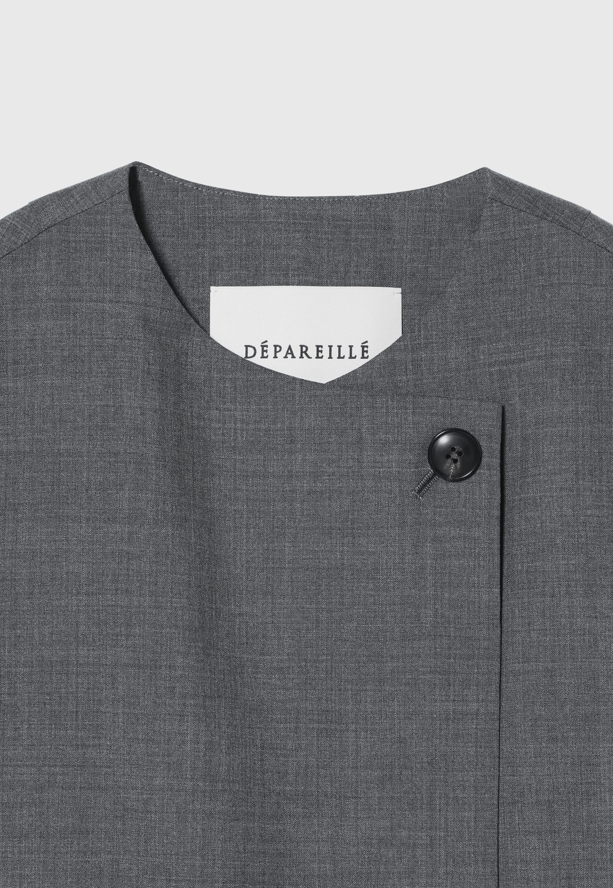 TROPICAL WOOL GILET / トロピカルウールジレ 詳細画像 Gray 3