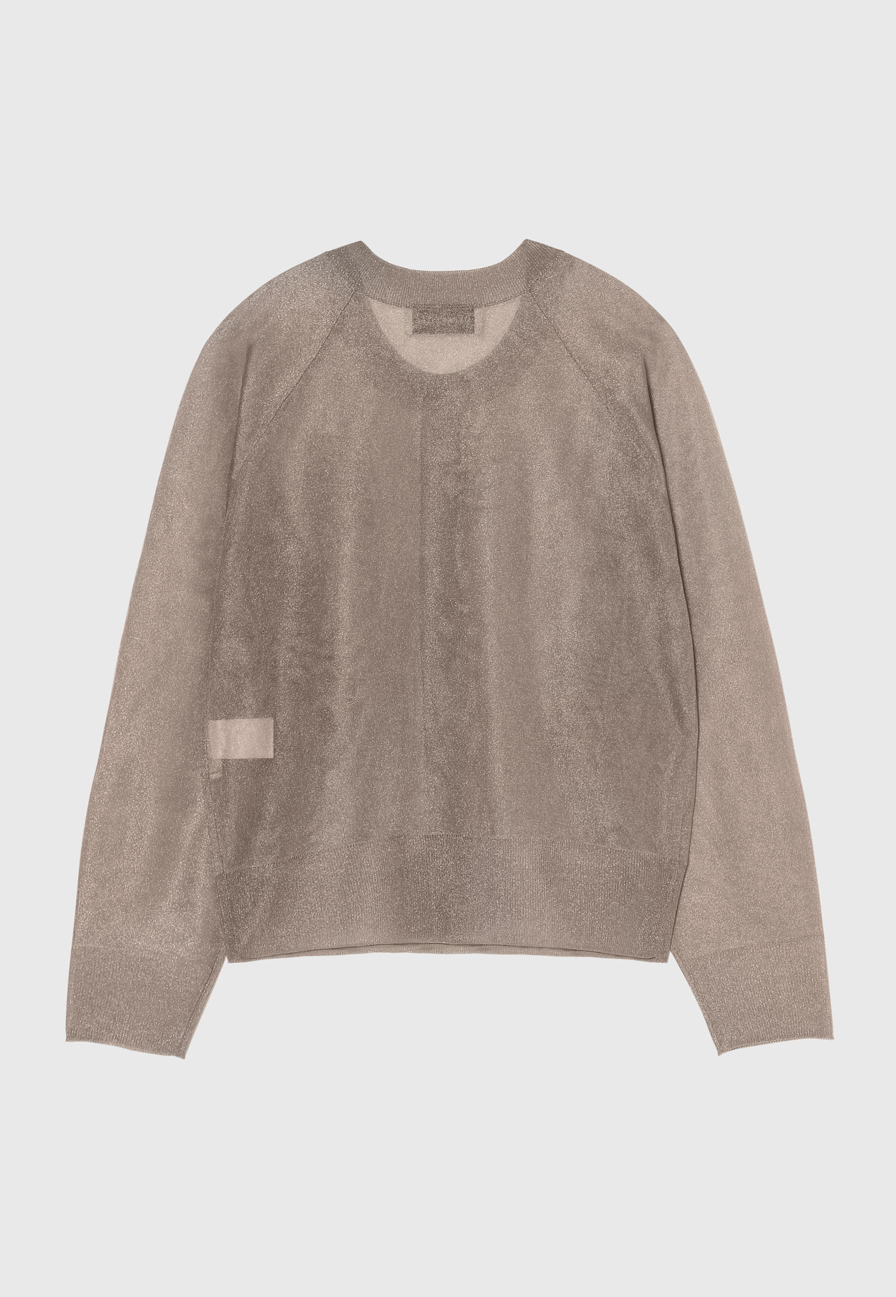LAME SHEER DOLMAN CARDIGAN / ラメシアードルマンカーディガン 詳細画像 Brown 2
