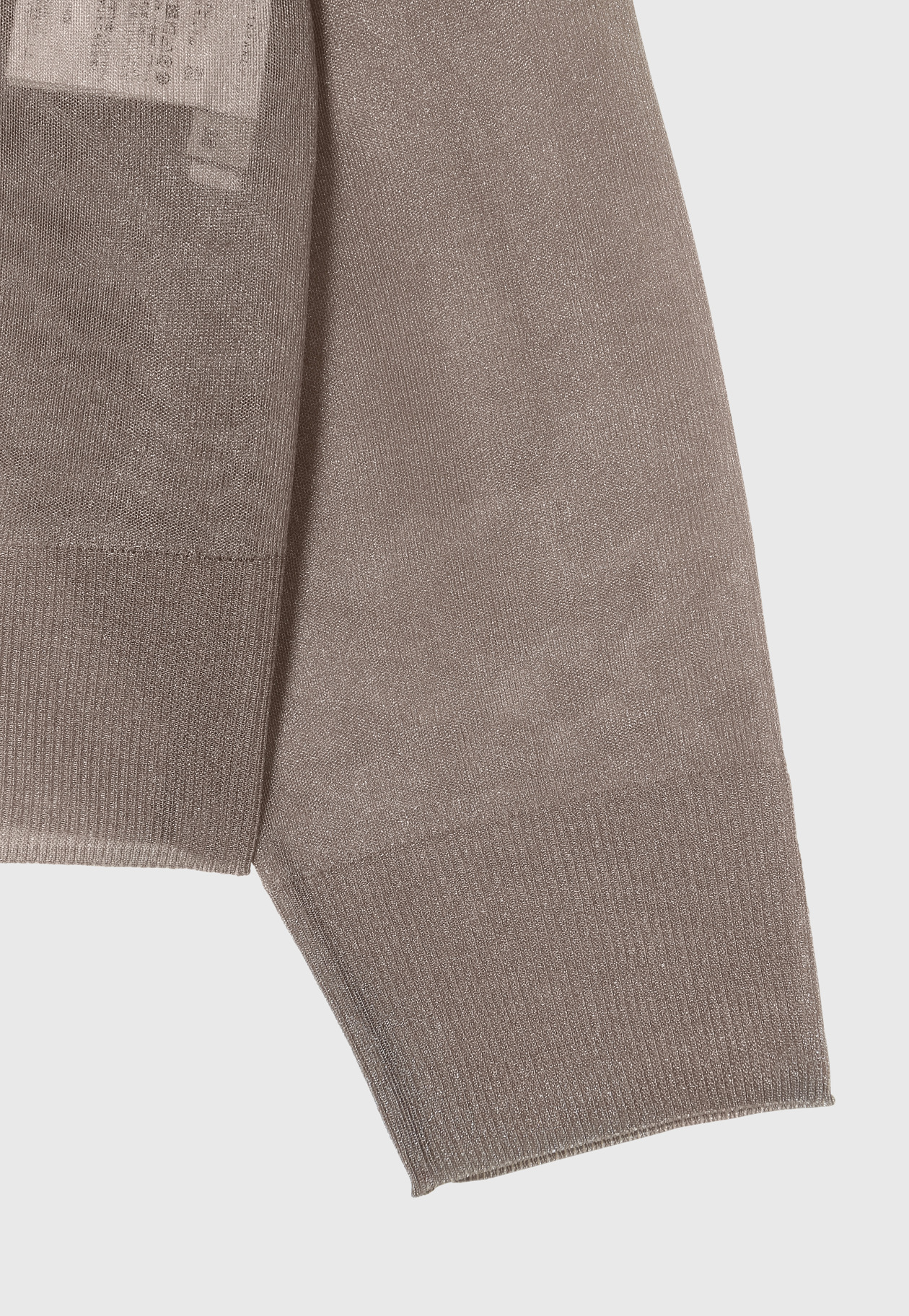 LAME SHEER DOLMAN CARDIGAN / ラメシアードルマンカーディガン 詳細画像 Brown 4