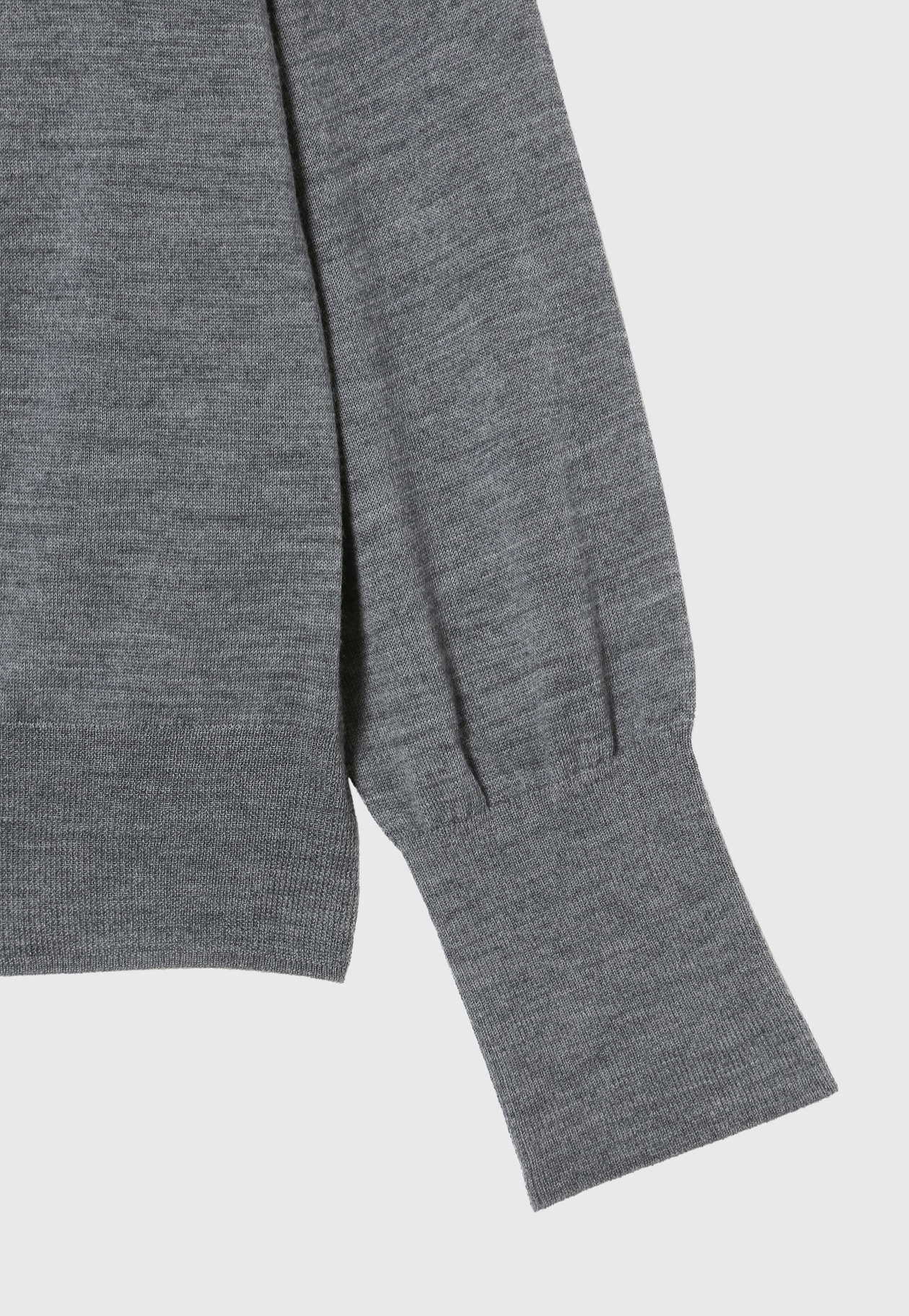 HIGH GAUGE LAYERED CARDIGAN / ハイゲージレイヤードカーディガン 詳細画像 Gray 4