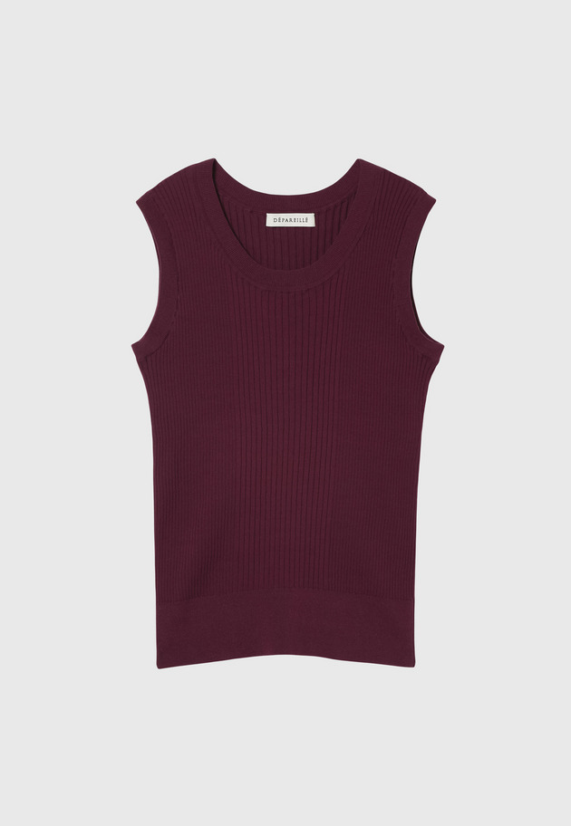 COTTON RIB NO SLEEVE / コットンリブノースリーブ 詳細画像 Brd 1