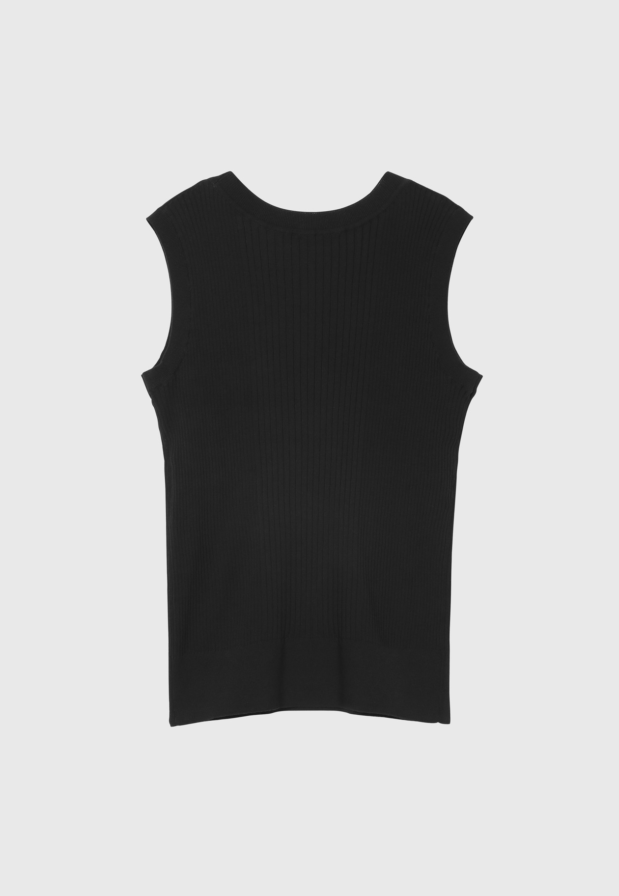 COTTON RIB NO SLEEVE / コットンリブノースリーブ 詳細画像 Black 2
