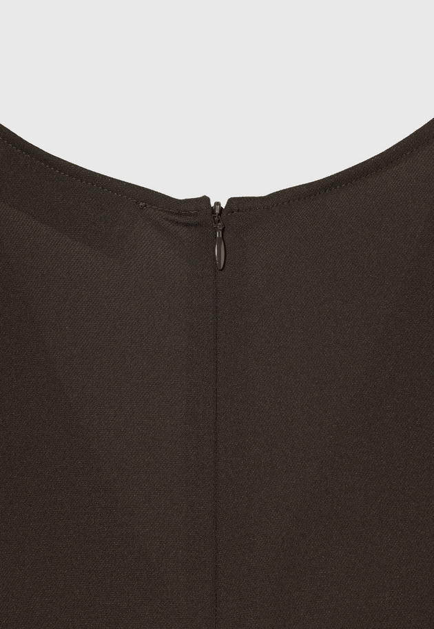 TRIACETATE JERSEY COMBINAISON / トリアセテートジャージーコンビネゾン 詳細画像 Brown 6