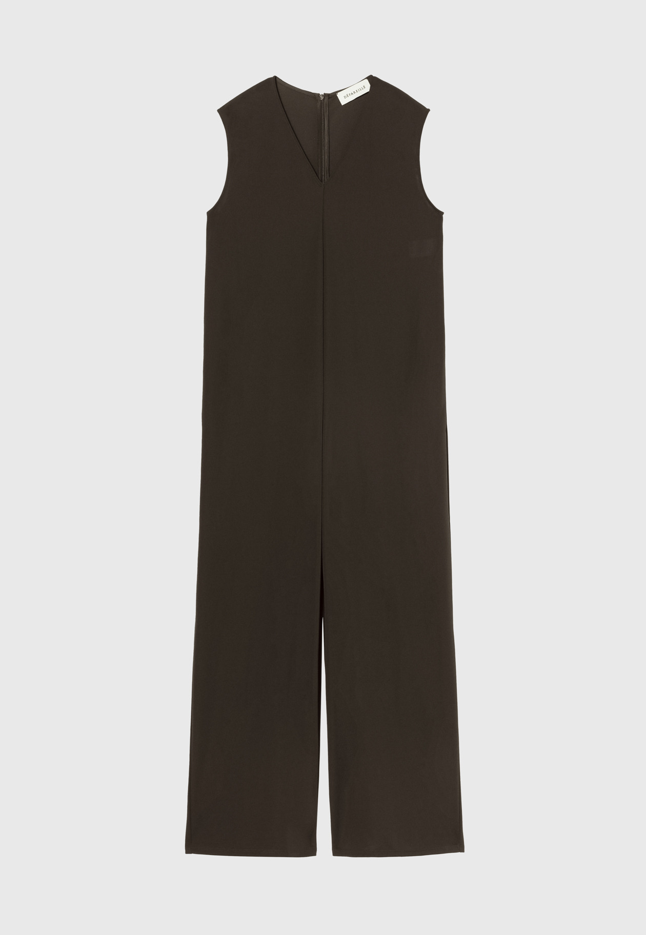 TRIACETATE JERSEY COMBINAISON / トリアセテートジャージーコンビネゾン 詳細画像 Brown 1