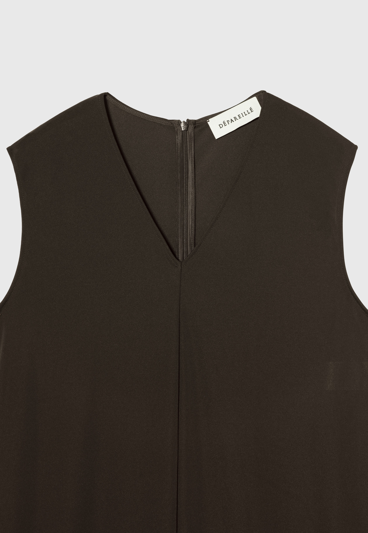 TRIACETATE JERSEY COMBINAISON / トリアセテートジャージーコンビネゾン 詳細画像 Brown 3