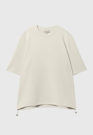 PONTE DRAWSTRING T-SHIRT / ポンチドローストリングTシャツ