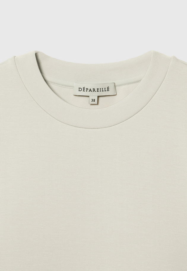 PONTE DRAWSTRING T-SHIRT / ポンチドローストリングTシャツ 詳細画像 Beige 3