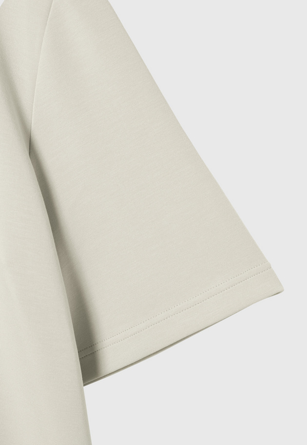 PONTE DRAWSTRING T-SHIRT / ポンチドローストリングTシャツ 詳細画像 Beige 4
