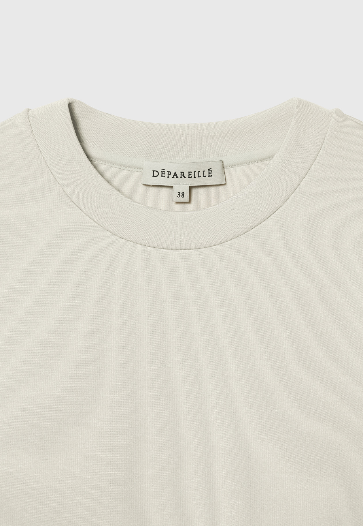 PONTE DRAWSTRING T-SHIRT / ポンチドローストリングTシャツ 詳細画像 Beige 3