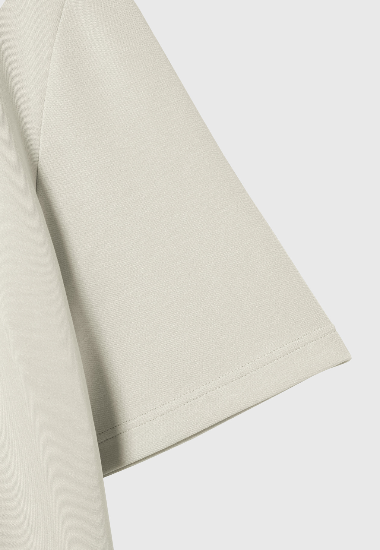 PONTE DRAWSTRING T-SHIRT / ポンチドローストリングTシャツ 詳細画像 Beige 4