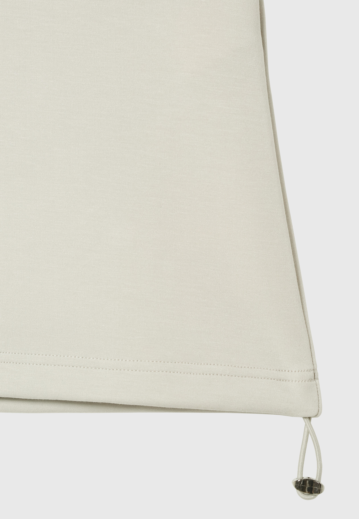 PONTE DRAWSTRING T-SHIRT / ポンチドローストリングTシャツ 詳細画像 Beige 5