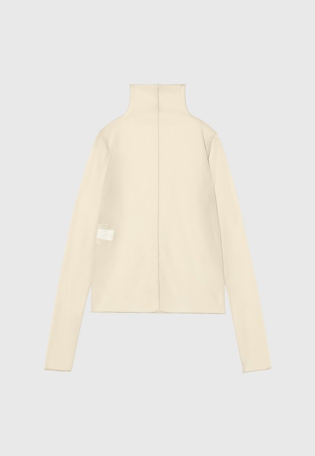CHIFFON HIGH NECK / シフォンハイネック 詳細画像 Beige 2