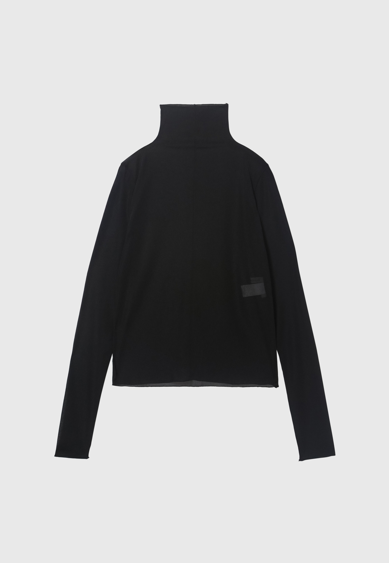 CHIFFON HIGH NECK / シフォンハイネック 詳細画像 Black 1