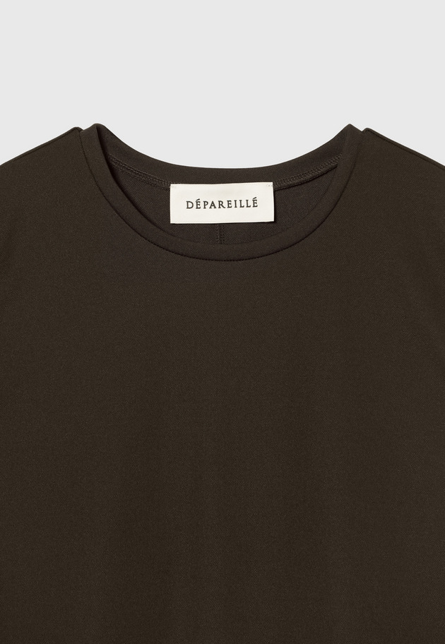 TRIACETATE JERSEY SLEEVELESS TOPS / トリアセテートジャージースリーブレストップス 詳細画像 Brown 3